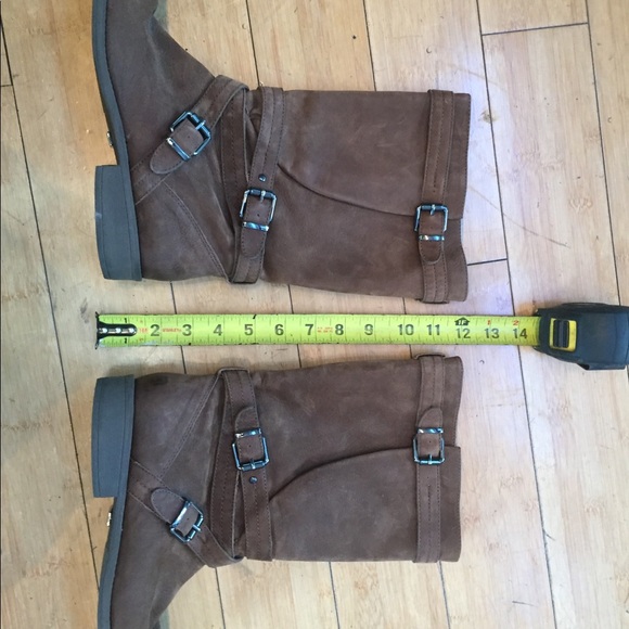 Kenneth Cole: Leather Buckle Boots W8 - Picture 5 of 7